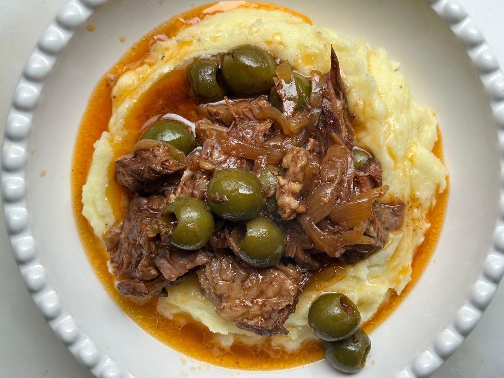 Mediterranean Instant Pot Chuck Roast with Olives