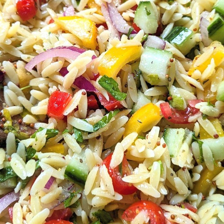 Mediterranean Low Sodium Orzo Salad