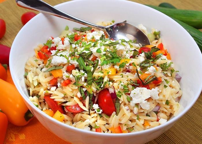 Mediterranean Orzo with Lemon Vinaigrette