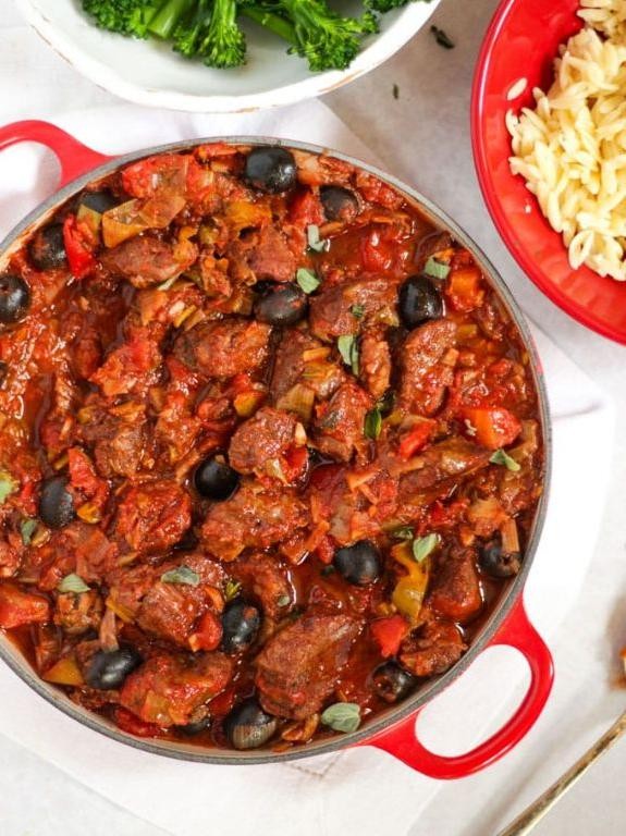 Mediterranean Pork Stew with Olives