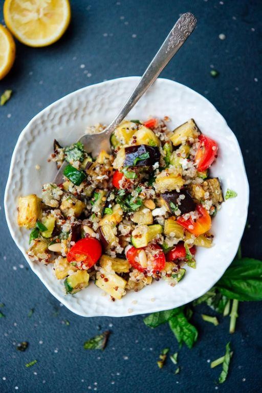 Mediterranean Quinoa Bowl with Roasted Vegetables
