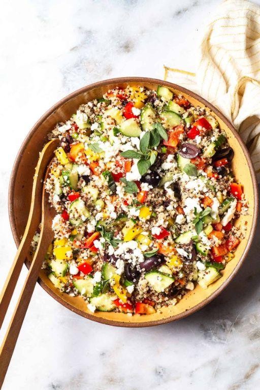 Mediterranean Quinoa and Feta Salad