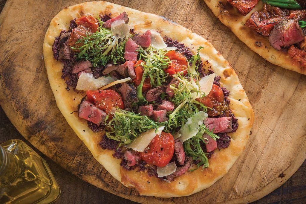 Mediterranean Roast Beef Flatbread