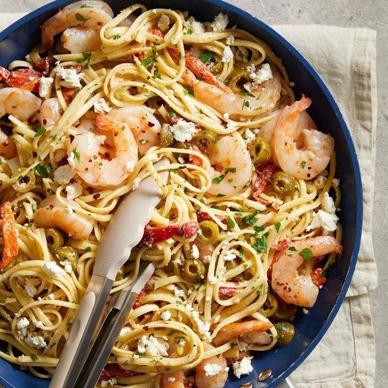 Mediterranean Seafood Fettucine