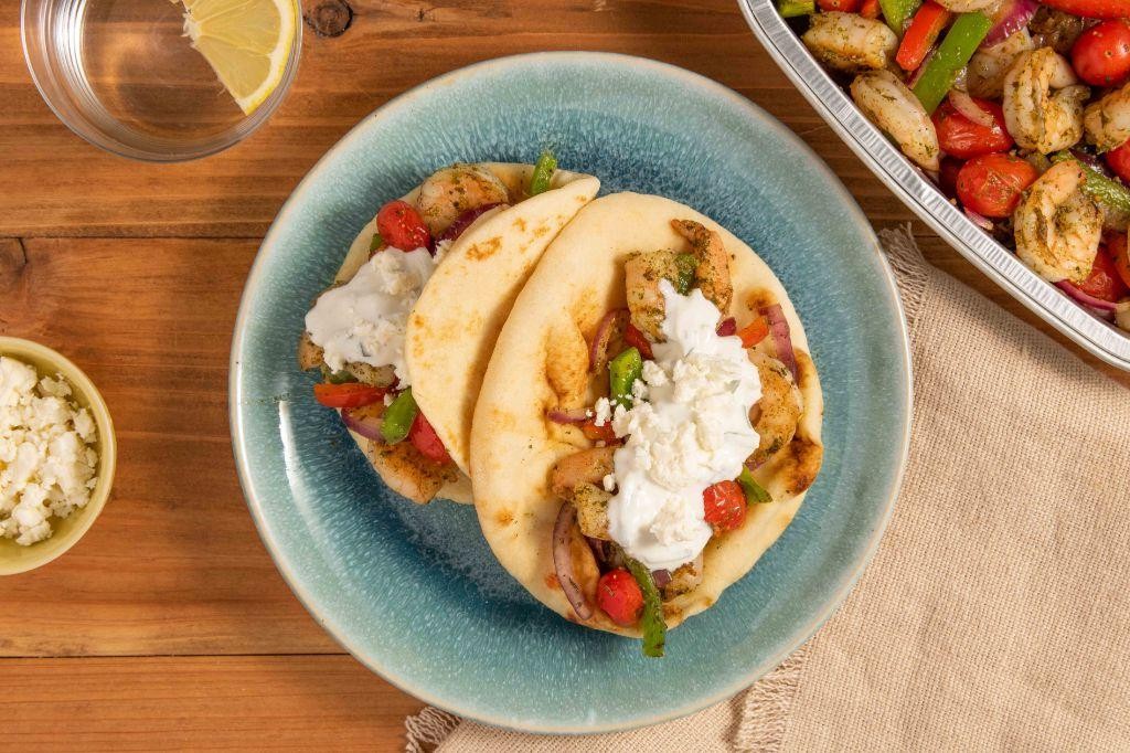 Mediterranean Shrimp Gyros