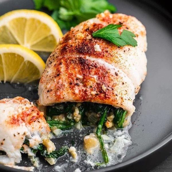 Mediterranean Stuffed Frozen Flounder