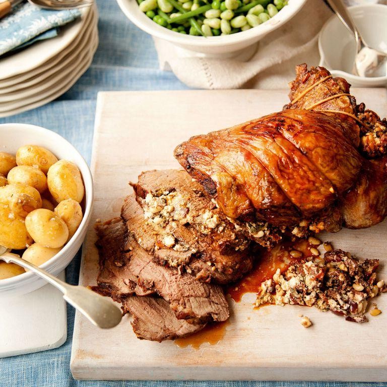 Mediterranean Stuffed Lamb Shoulder Chops with Feta