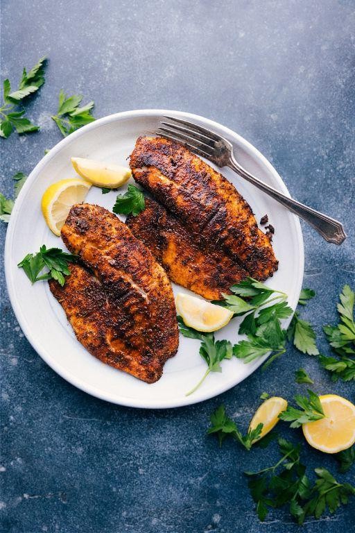 Mediterranean Style Air Fryer Tilapia