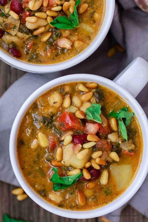Mediterranean Three-Bean Soup