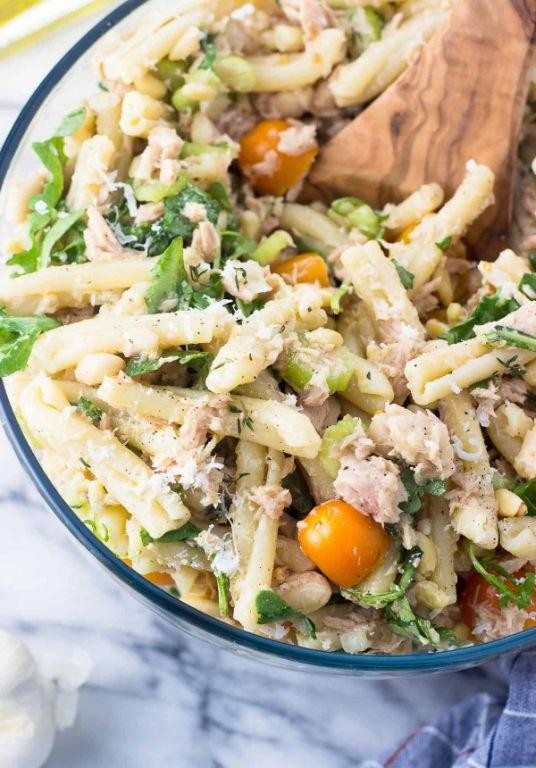 Mediterranean Tuna Protein Pasta Salad