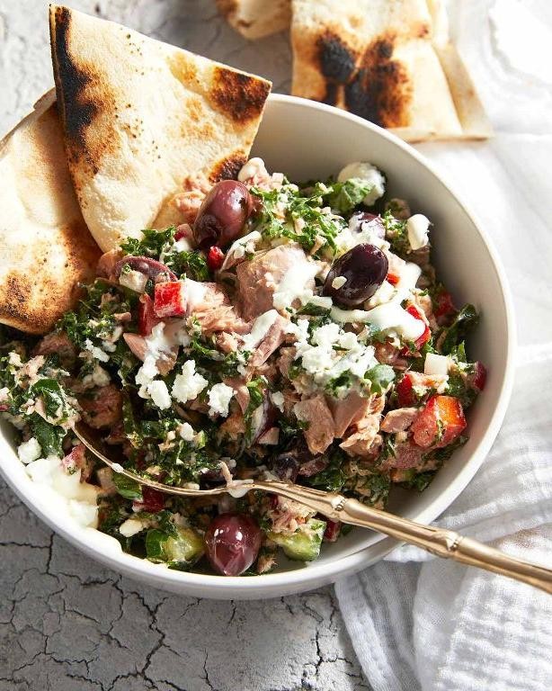 Mediterranean Tuna Salad with Feta