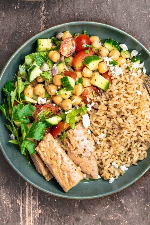 Mediterranean Tuna and Rice Salad