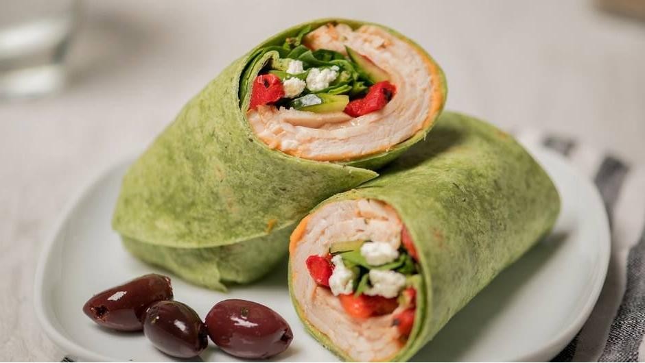 Mediterranean Turkey Wrap