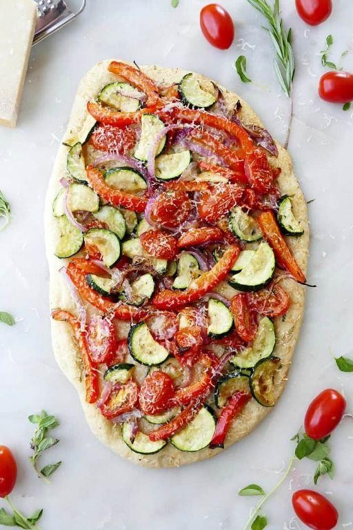 Mediterranean Vegetable Flatbread