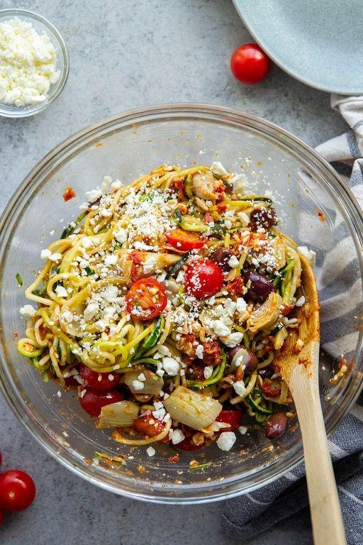 Mediterranean Zucchini Balls with Olives and Sun-Dried Tomatoes
