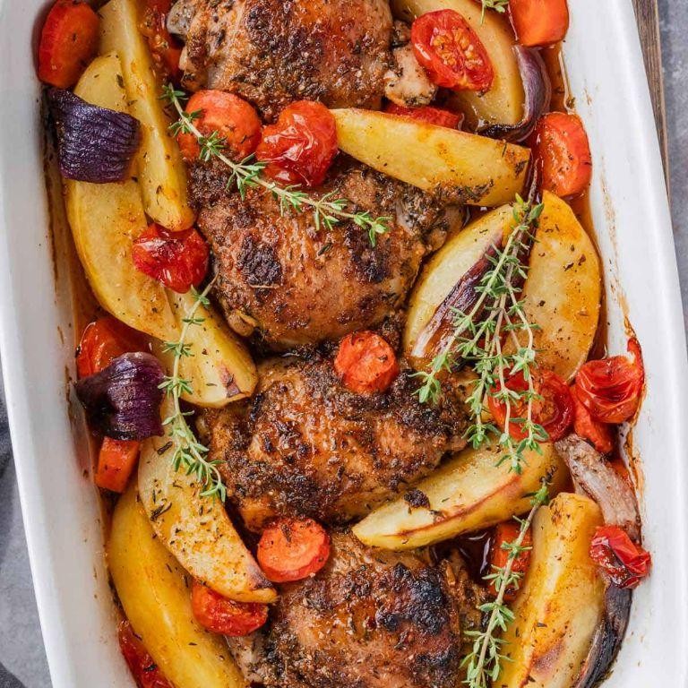 Mediterranean-Seasoned Chicken Thighs