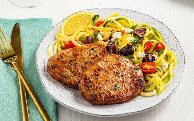 Mediterranean-Style Oven Pork Chops