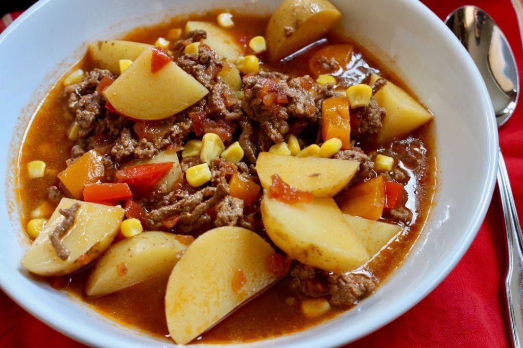 Mexican Beef Barley and Potato Soup