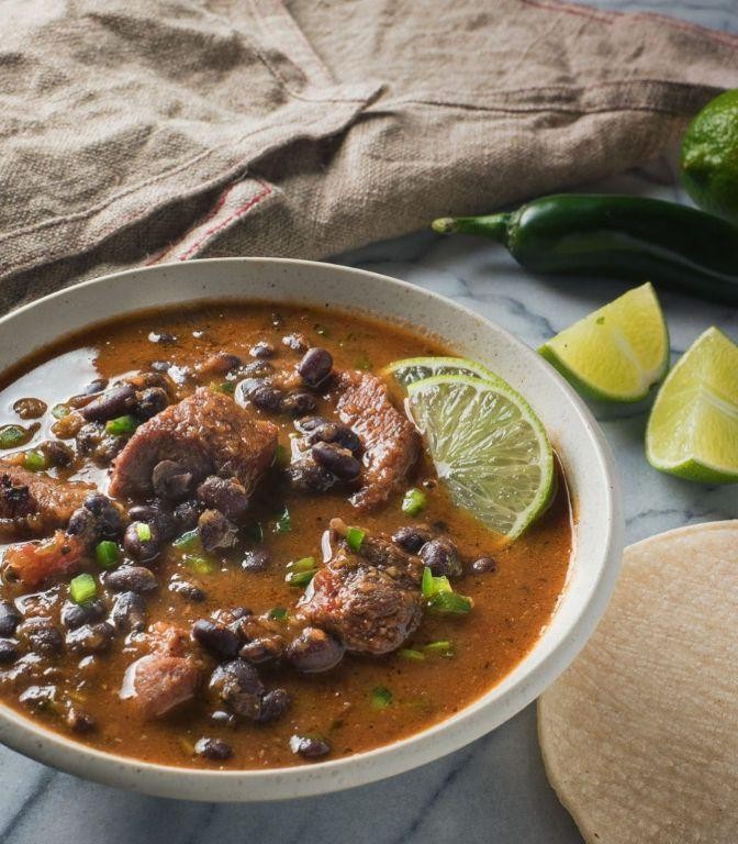 Mexican Pork Tenderloin and Black Bean Stew