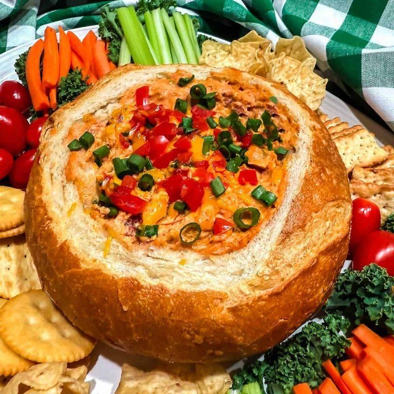 Mexican Taco Dip Bread Bowl