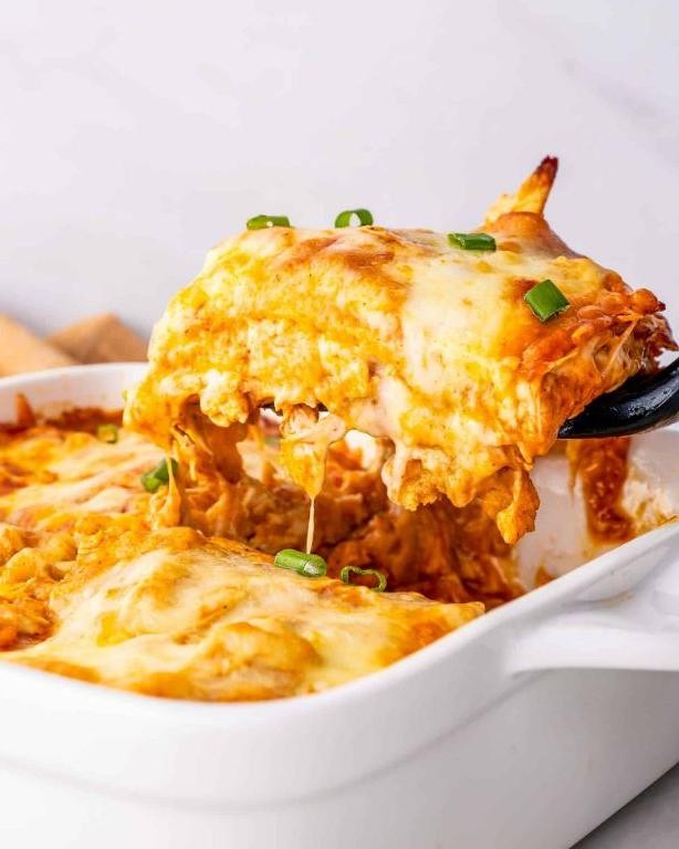 Mexican-Style Chicken Tenderloin Enchilada Casserole