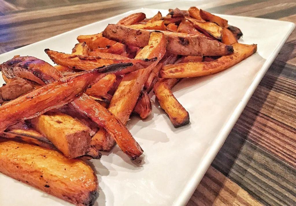 Mexican-Style Roasted Sweet Potatoes with Ancho Chili Honey Glaze