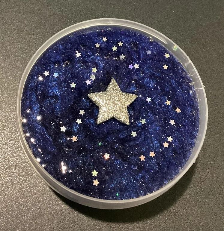 Midnight Starry Clear Slime