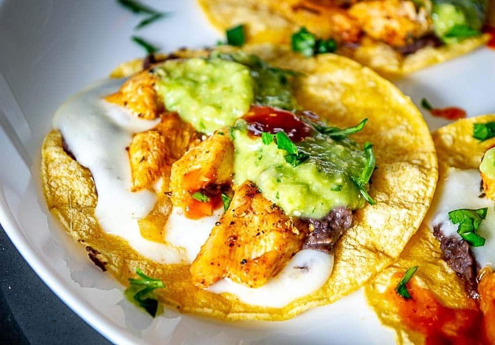 Mild Seasoned Chicken Tacos with Avocado Salsa