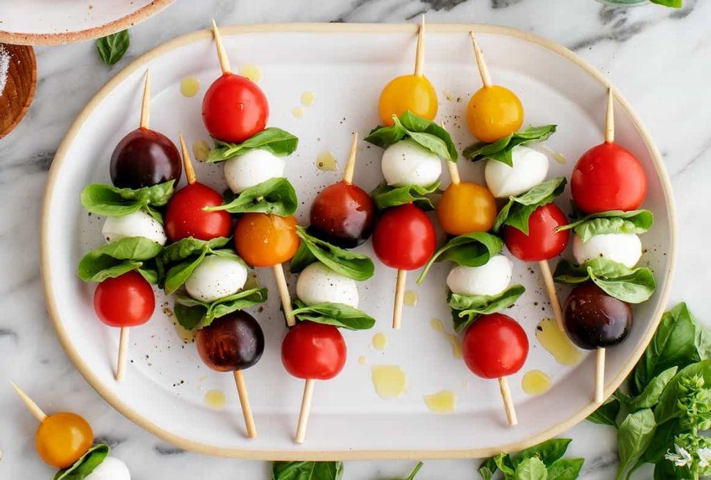 Mini Caprese Salad Skewers