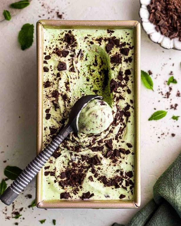 Mint Chocolate Chip Vegan Ice Cream