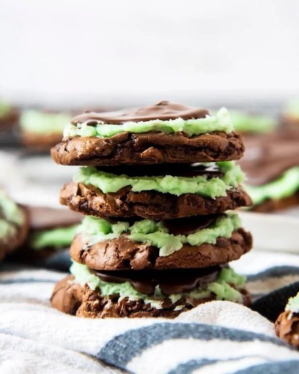 Mint Chocolate Cookie Brownies