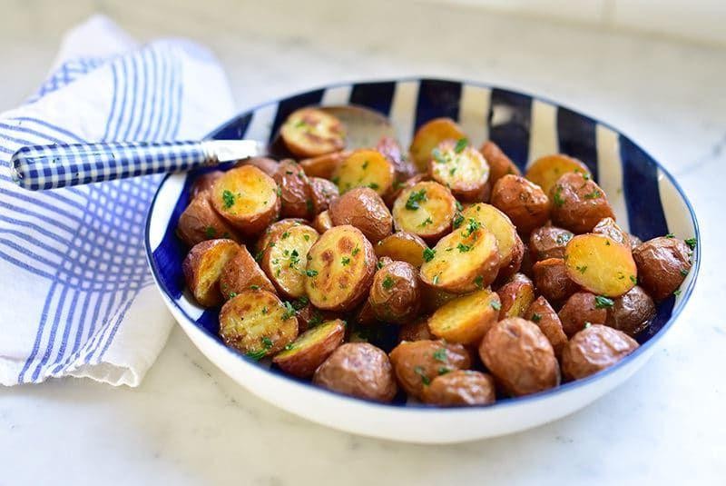 Mint Jelly and Herb Roasted Potatoes
