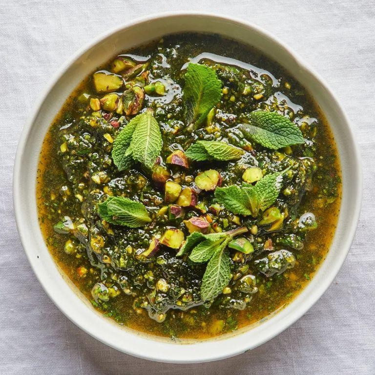 Mint and Pistachio Pesto