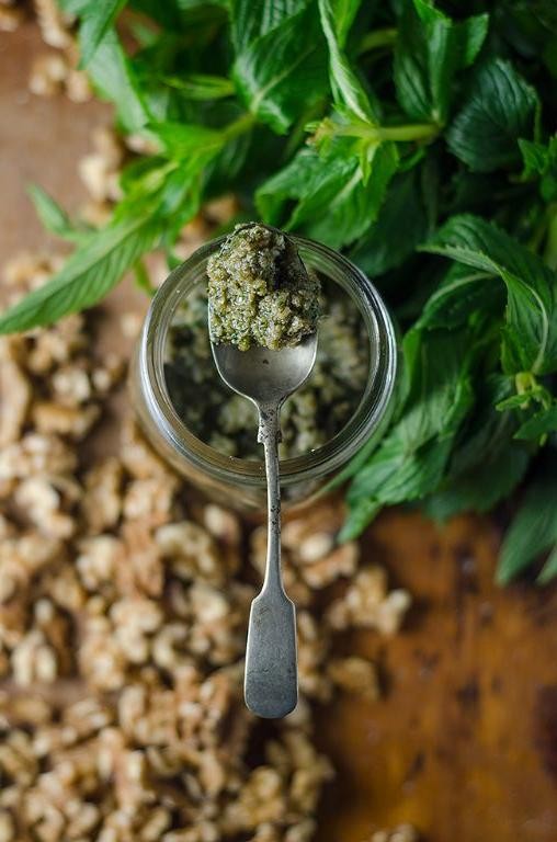 Mint and Walnut Pesto