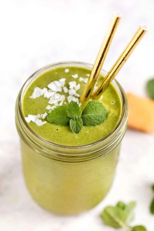 Minty Melon Morning Smoothie