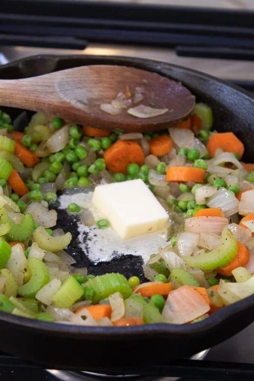 Mirepoix-Infused Chicken Pot Pie
