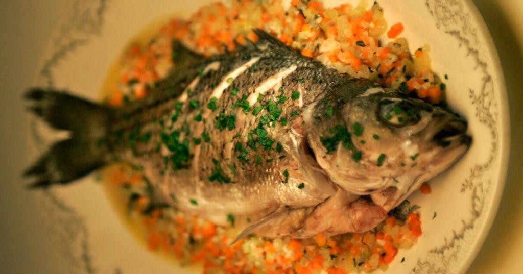 Mirepoix-Seasoned Baked Fish