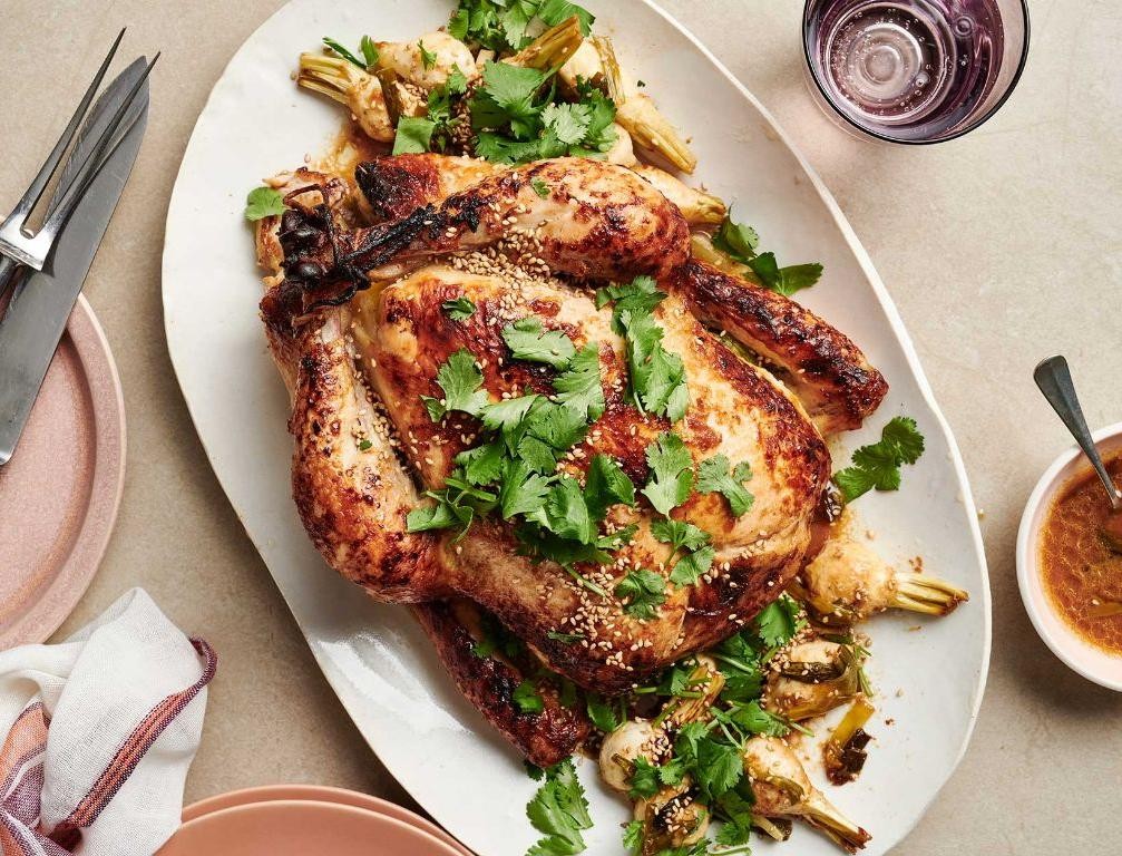 Miso Ginger Roasted Chicken