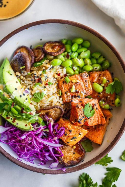 Miso Ginger Salmon Bowls