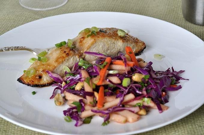 Miso Glazed Mahi Mahi with Scallions