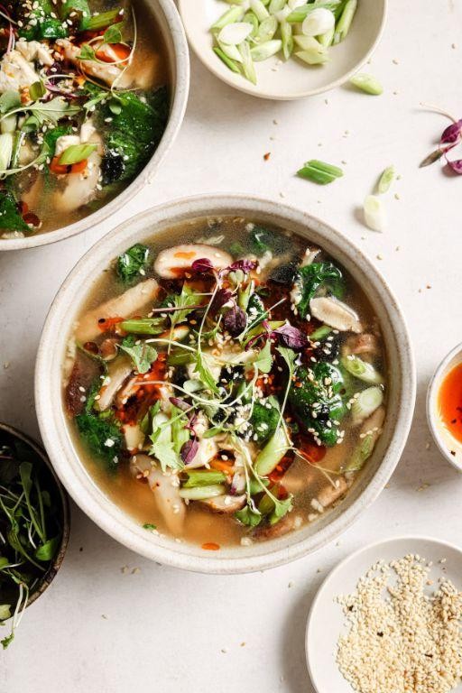 Miso Mushroom and Chard Soup