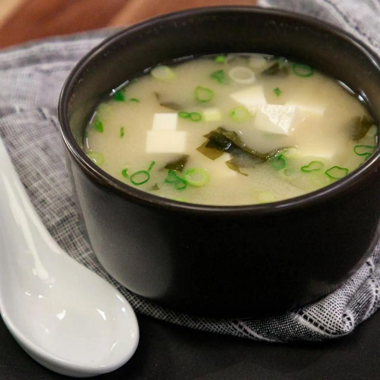 Miso Soup with Tofu and Seaweed