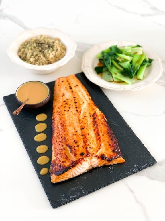 Miso-Infused BBQ Salmon