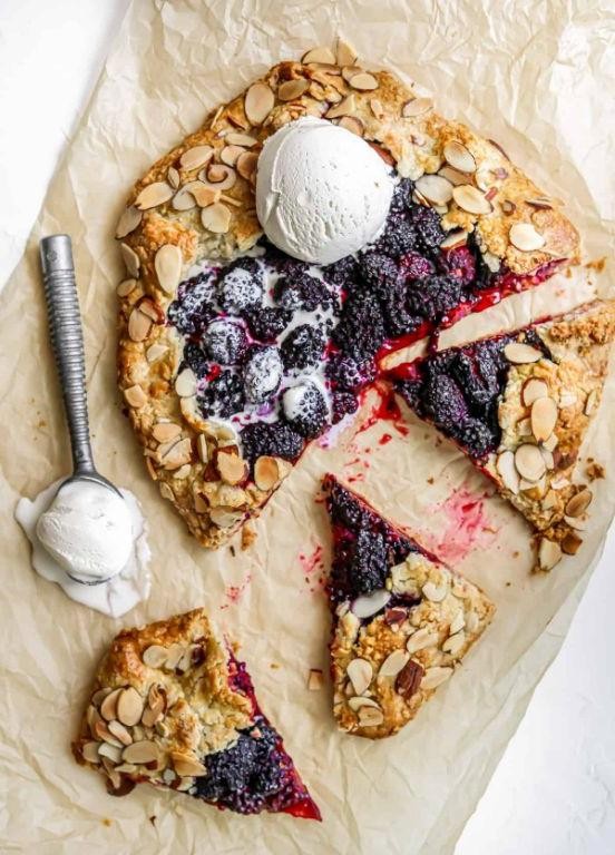 Mixed Berry Crostata with Almond Crust