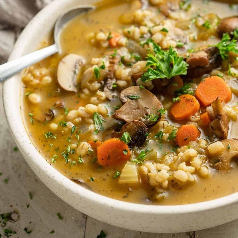 Mixed Mushroom and Barley Stew