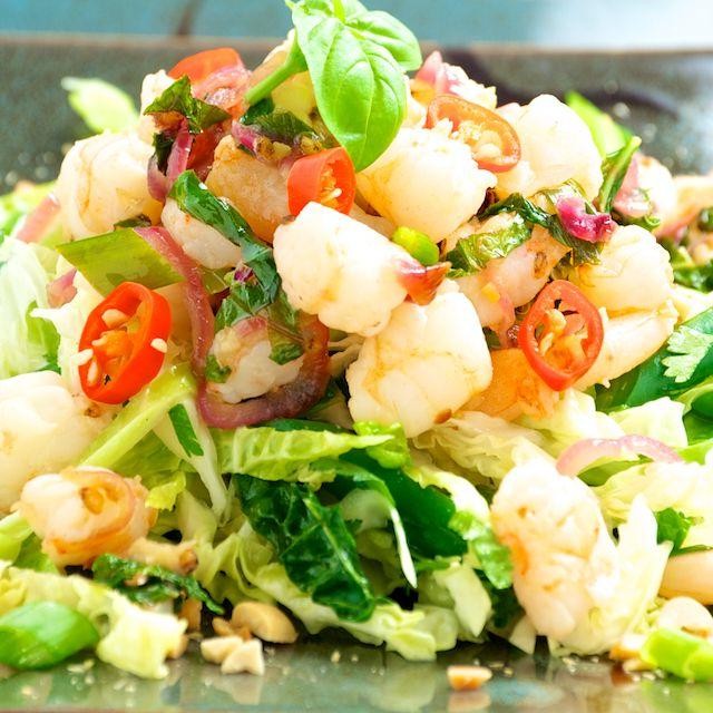 Mixed Seafood Larb with Cilantro