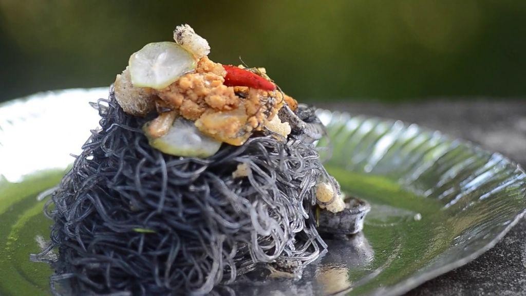 Modern Pancit Negra with Squid Ink