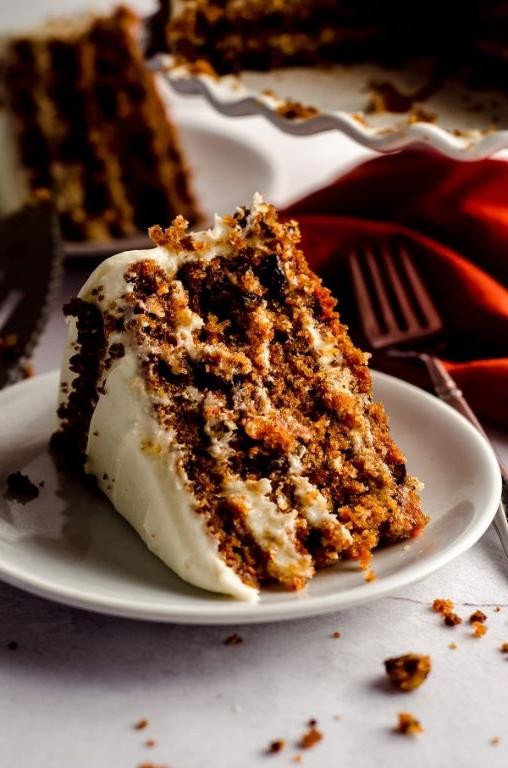 Moist Carrot and Walnut Cake