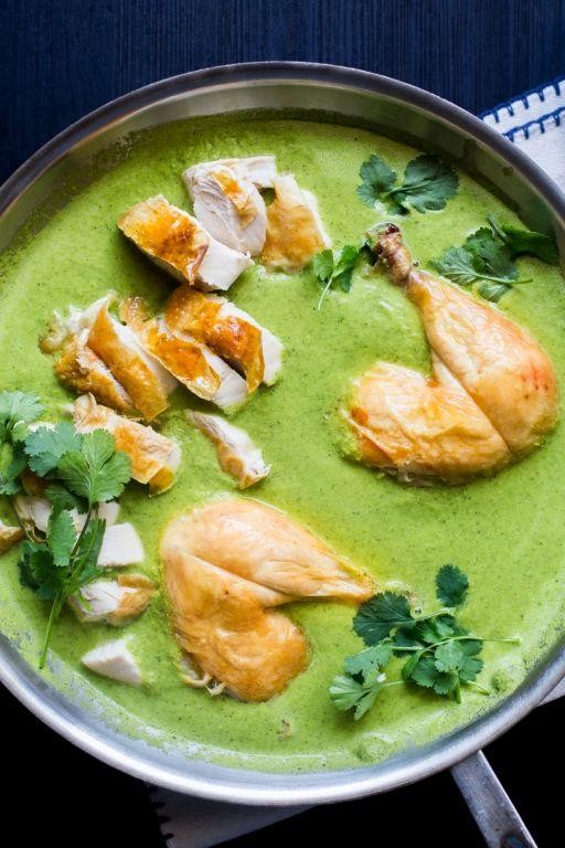 Moist Chicken Mole Verde