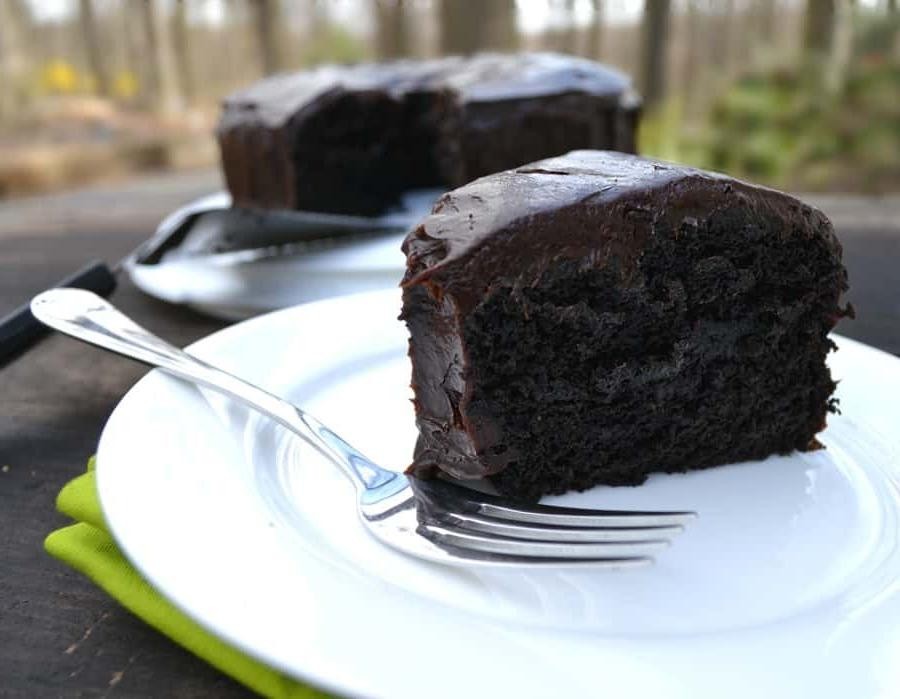 Moist Vegan Chocolate Cake with Avocado Frosting